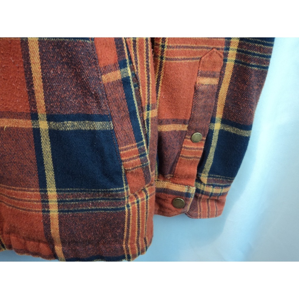 Oneill Men's Lodge Red Flannel Zip Up Jacket Size XL - Picture 10 of 13